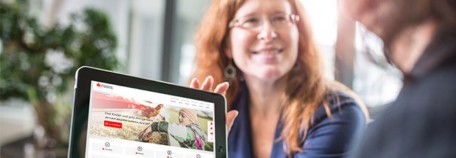 iPad mit Content – Magazin der SV SparkassenVersicherung